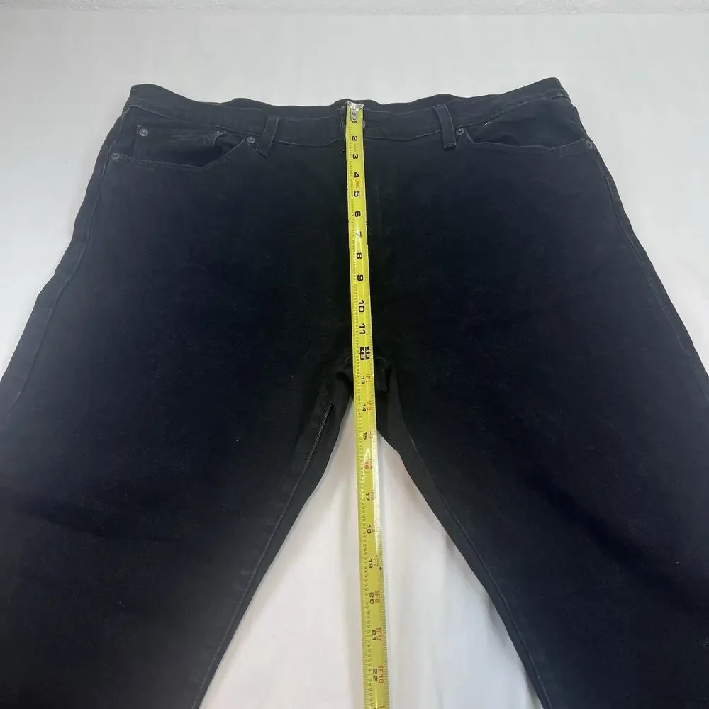 Levi’s 502 Premium Jeans Men’s W40 L32 Black Straight Taper Dark Wash